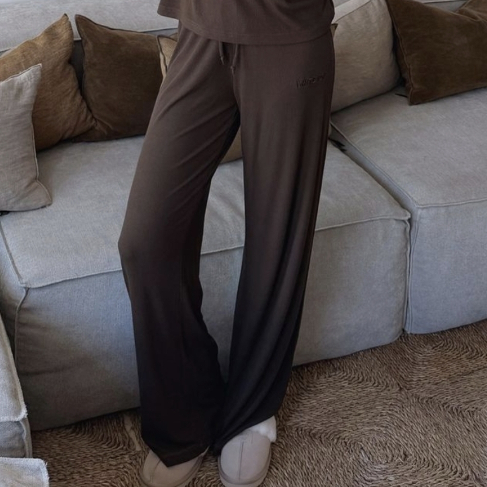 🤎"SKIMS" [Chocolate] Wide Leg Pants-NWOT*